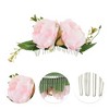Unique Bargains Women's Portable Simulated Flowers Hair Clips Comb 1 Pc - 3 of 4