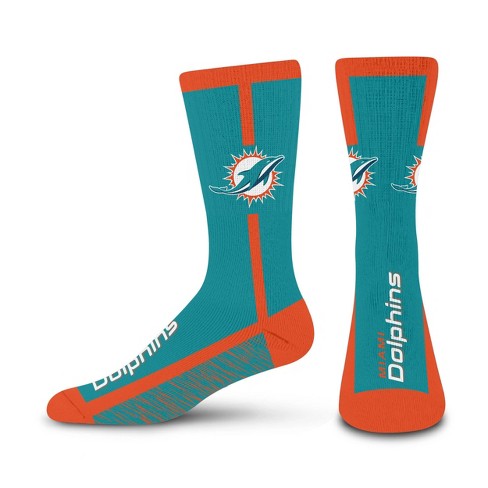 NFL Miami Dolphins Rise Up Crew Socks - image 1 of 3