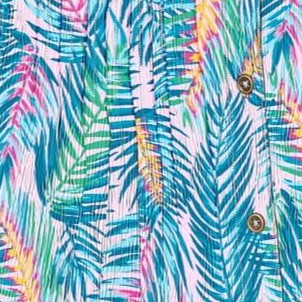 pink watercolor palm