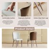 KWPZQEB Modern Dining Chairs Set of 2, PU Leather Dining Chairs with Carbon Steel Legs, Upholstered Dining Chair for Kitchen, Dining Room, Living Room - 4 of 4