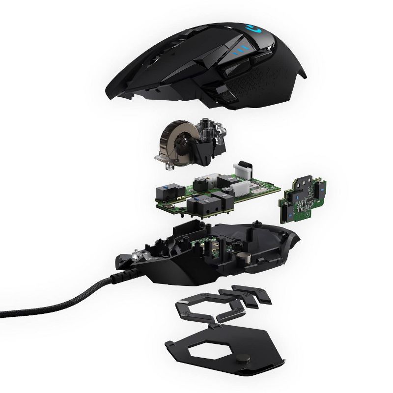 Logitech G502 HERO Wired Gaming Mouse, 6 of 11