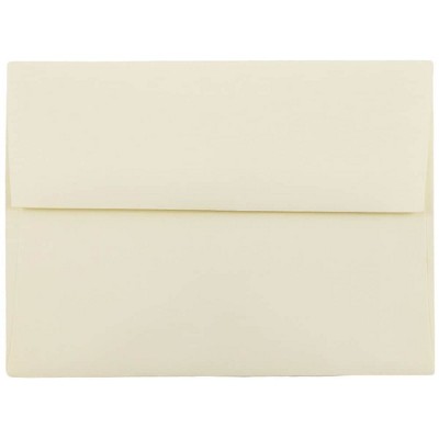 JAM Paper A6 Strathmore Invitation Envelopes 4.75 x 6.5 Ivory Wove 900913185