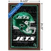 Trends International NFL New York Jets - Neon Helmet 24 Framed Wall Poster Prints - 3 of 4