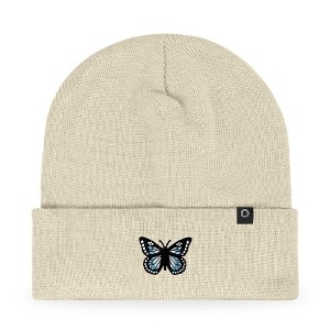 Dalix Butterfly Embroidered Beanie Insect Warm Winter Knit Hat for Women - 1 of 4