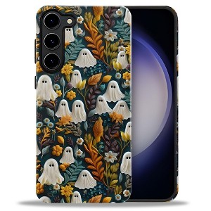 BONGEEK Case Compatible with Samsung Galaxy S23 Plus,Scratch Resistant Hybrid 2-Layer Hard Shell Bright Phone Case, Autumn Garden Halloween - 1 of 4