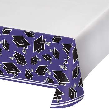 3ct Graduation School Spirit Tablecloth Purple