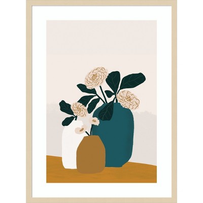 Amanti Art Stillness by Oris Eddu Wood Framed Wall Art Print 25 in. x 33 in.