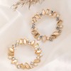 SOHI Women's Gold Circular Stud Earrings - 2 of 3