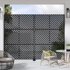 SpassWay 72"H 47"W Outdoor Metal Garden Trellis Privacy Screen Lattice Panel Indoor Room Divider - 2 of 4