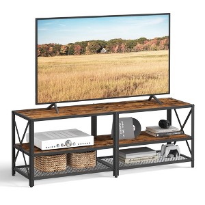 VASAGLE TV Stand Industrial Entertainment Center, Modern TV Console with Open Storage Shelves - 1 of 4