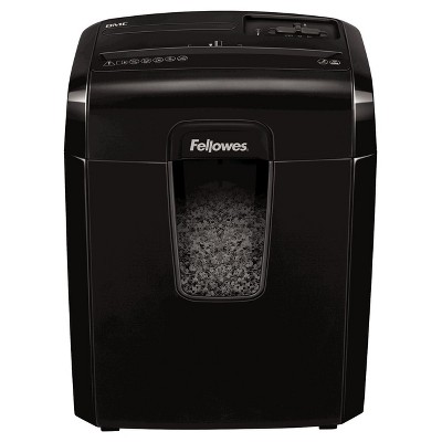 Fellowes MicroCut Shredder with Wastebasket Black