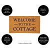 Evergreen 16 x 28 Inches Welcome to The Cottage Door Mat | Non-Slip Rubber Backing | Dirt catching Natural Coir | Indoor and Outdoor Home Decor - 4 of 4