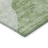 Olive Green And Fern Green Abstract Washable Indoor Outdoor Area Rug - 4 of 4