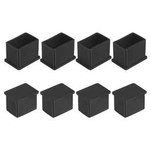 Unique Bargains Rectangle PVC Durable Anti-Slip Furniture Leg Caps - 1 of 4