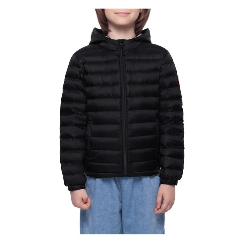 Rokka rolla Boys Ultra light Real Down Packable Puffer Jacket black Size 14 16 Target