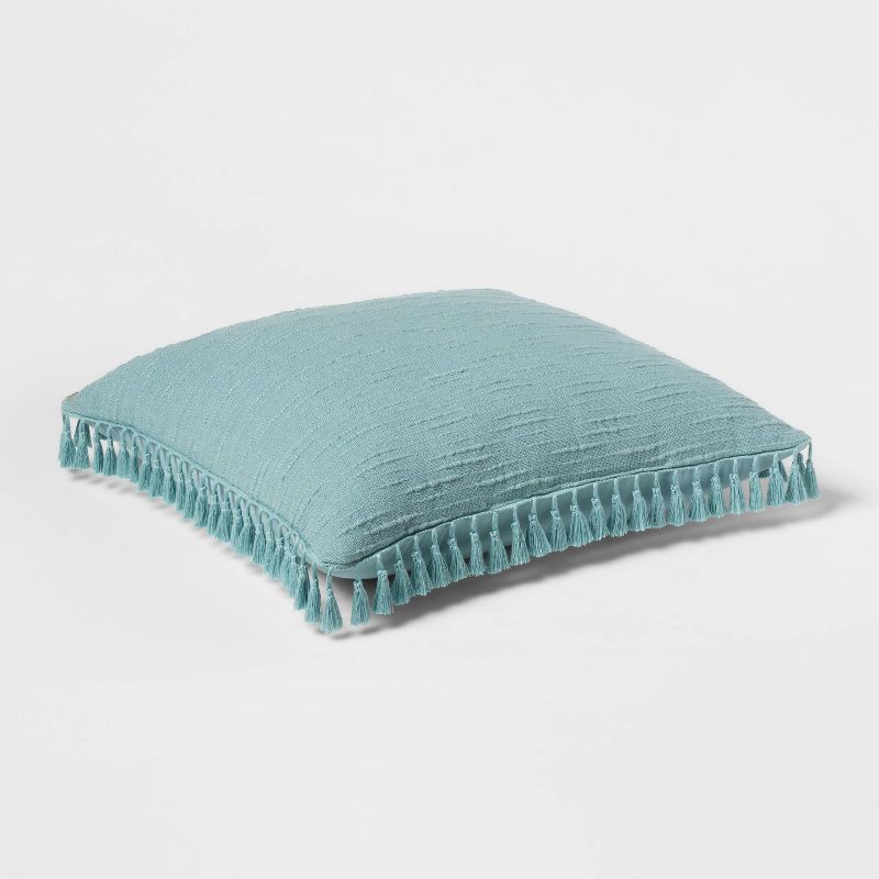 Euro Textured Slub Tassel Decorative Throw Pillow - Threshold™, 3 of 11