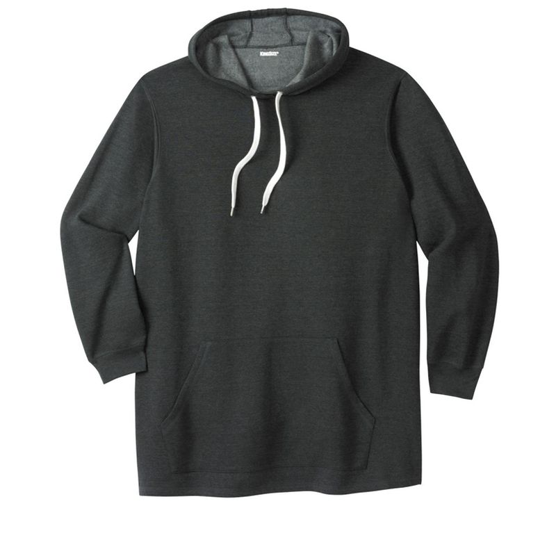 KingSize Men's Big & Tall Fleece longer-length pullover hoodie, 1 of 2