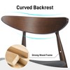 Christopher Knight Home Barron Mid Century Modern Rubberwood Fabric Upholstered Dining Chairs (Set of 2) - 4 of 4