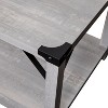 Merrick Lane Modern Farmhouse Engineered Wood Coffee Table and Powder Coated Steel Accents - 4 of 4