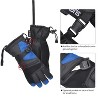 Solaris Waterproof Warm Ski Gloves with Pocket, Winter Cozy 3M Thinsulate Outdoor Snowboard Gloves for Women, Youth, Kid, Skiing, Snowboarding - 2 of 4