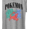Women's - Pokémon - Pokemon Charmeleon Ivysaur Wartortle- Women's Short Sleeve Graphic T-Shirt Short Sleeve Graphic T-Shirt - 2 of 4