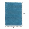Knightsbridge Stylish And Comfortable All Season Traditional Wide Cut Design Cotton Bath Rug 24" X 40" Light Blue - 3 of 4