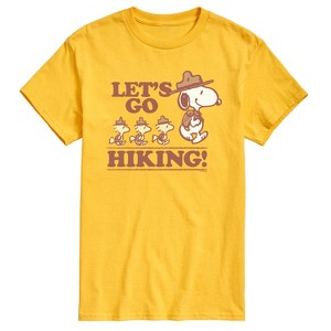 Men's - Peanuts - Lets Go Hiking Short Sleeve Graphic T-Shirt - 1 of 4