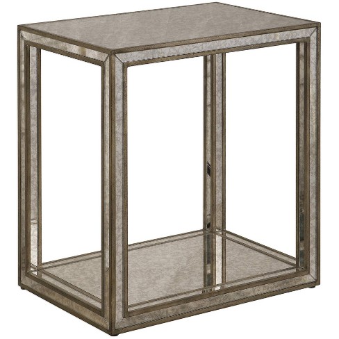 Uttermost Julie 22" Wide Burnished Antique Gold Mirrored End Table - image 1 of 1