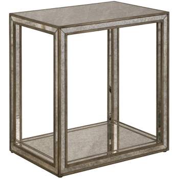 Uttermost Julie 22" Wide Burnished Antique Gold Mirrored End Table