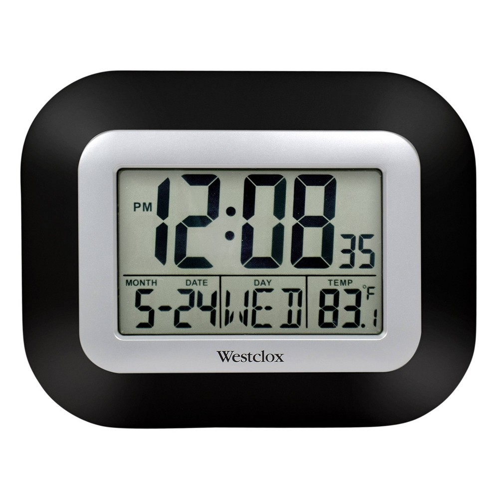 UPC 844220008367 product image for Large LCD Wall Clock - Westclox: 9