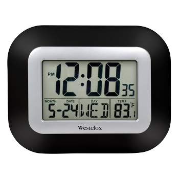Large LCD Wall Clock - Westclox