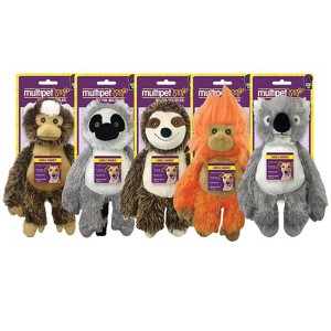 Multipet Bark Buddies Assorted Polyester Monkey, Lemur, Sloth, Tamarin, and Koala Dog Toy Medium (Case of 12) - 1 of 1