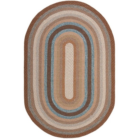 Safavieh Braided Collection BRD316A Handwoven Multicolored Area Rug (3' x  5') : : Home