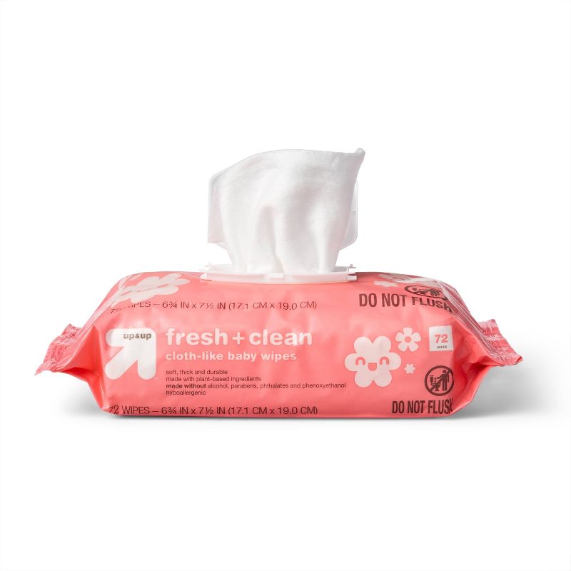 Fresh & Clean Scented Baby Wipes - up & up™ (Select Count), 3 of 17