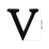 Unique Bargains Home Decoration Self-Adhesive 3D Acrylic Alphabet Mirror Wall Stickers Black - 2 of 3