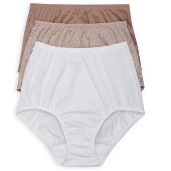 Olga Ultra Stretch 3-Pack Brief Panties Underwear GS1603P, 6/M 7/L