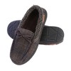 Men's Slippers Moccasin Plush Lined House Shoes Fuzzy Furry - 2 of 4