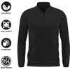 Howard University Adult Active Sport 1/4 Zip Pullover Left Chest Logo, Charcoal - image 4 of 4