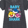 - Baby Shark - Baby Shark Family Doo Doo Doo Graphic Short Sleeve Fleece Dress - 2 of 4