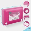 Enday 3 X 5 Index Card Case Holds 5 Tab Dividers, Pink
