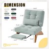 MOONMISS Comfortable Corduroy Adjustable Accent Chair and Footrest Set, Thick-Padded Lounge Chair For living room - 4 of 4