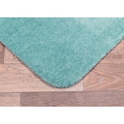 Sea Foam Nylon Traditional Washable 2-Piece Bath Rug Set