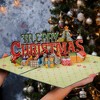 Paper Love HugePop 3D Merry Christmas Card Pop Up, Jumbo Holiday Decoration Gift, 10" x 14" Cover - Includes Envelope and Note Tag - 4 of 4