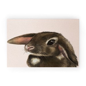 Laura Graves baby bunny Looped Vinyl Welcome Mat - Society6 - 1 of 2