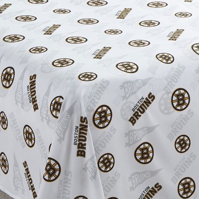 NHL Boston Bruins Bed Sheet Set Twin