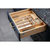 Expandable Bamboo Utensil Drawer Organizer, Wooden Utensil Tray, Non-Slip, Durable Cutlery Divider for Kitchen Flatware & Utensils - 2 of 4