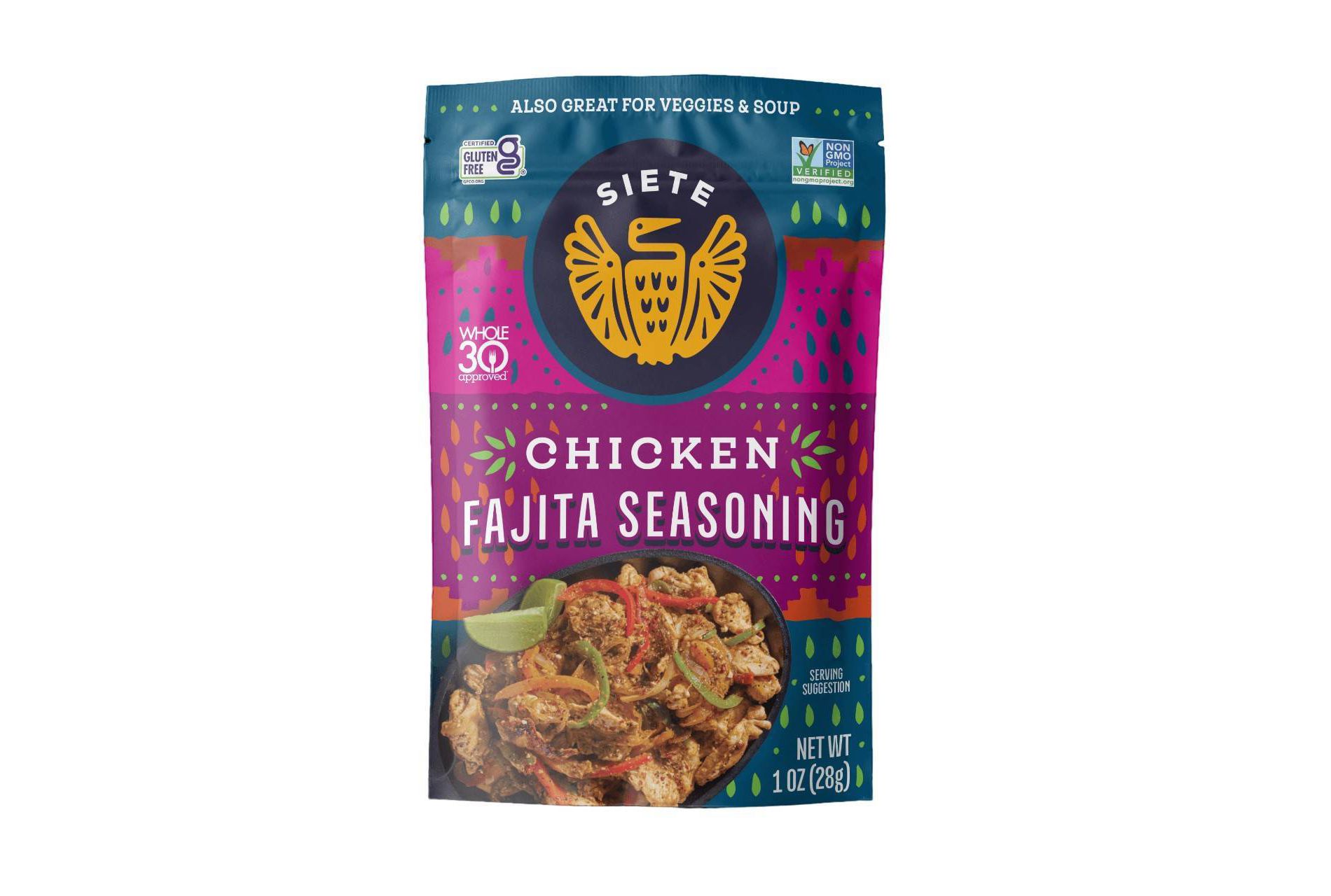 Siete Gluten Free Chicken Fajita Seasoning - 1oz