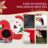FONTOI Christmas Inflatable Santa Relaxing Pose Funny Holiday Blow Up Decoration for Outdoor Yard Lawn and Party Scene, Red, 8.66"*4.72"*13.78" - 2 of 4