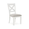 Signature Design by Ashley Robbinsdale Upholstered Nailhead Trim Dining Chairs, Set of 2, Antique White - 4 of 4
