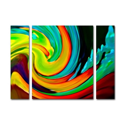 Trademark Fine Art - Amy Vangsgard 'Crashing Wave' Multi Panel Art Set Large